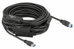Delock Aktív USB 3.2 Gen 1 kábel A-típusú USB B-típusú USB csatlakozóvégekkel 20 m (85382) - aqua