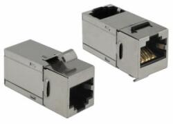 Delock Keystone modul, RJ45-aljzat > RJ45-aljzat, Cat. 6 90 (86371) (86371) - aqua