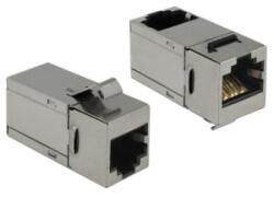 Delock Keystone modul, RJ45-aljzat > RJ45-aljzat, Cat. 6 90 (86371) - aqua