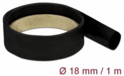 Delock Fekete zsugorcső 1 m x 18 mm (18977) (18977)
