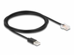 Delock UPS kommunikációs kábel A-típusú USB 2.0 - USB RJ50 2 m (67016) (67016) - aqua