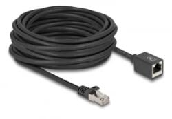 Delock Hálózat bővítő kábel RJ45 apa - RJ45 anya Cat. 6A S/FTP 10 m fekete (90323)