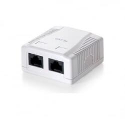 Equip fali aljzat 2 port, Cat5e, UTP, fehér (235112) (235112)