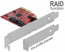 Delock 2 portos SATA PCI Express Kártya RAID 1-del - megismételve a meglévő adatokat (90406) - aqua