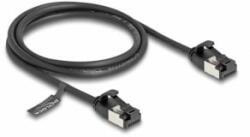 Delock RJ45 kábel apa - apa Cat. 8.1 flexibilis 1 m fekete (80183)