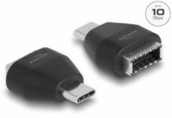 Delock Adapter USB Type-C apa - USB 3.2 kulcs A anya fekete (66058) (66058) - aqua