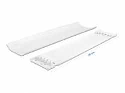 Delock Öntapadós kábelcsatorna 85 x 10 mm foglalatú és 300 mm hosszú, 2 db. fehér (20886)