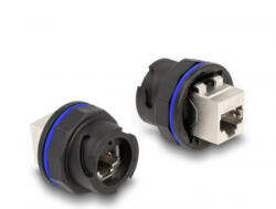Delock RJ45 Cat. 6A beépített csatlakozó fekete (67048) (67048)