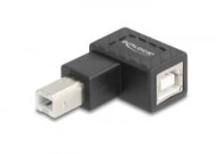 Delock USB 2.0 adapter B-típusú USB apa B-típusú USB anya 90 -ban balra hajlított (67207) (67207) - aqua