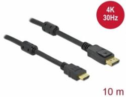 Delock Passzív DisplayPort 1.2 - HDMI kábel 4K 30 Hz 10 méter hosszú (85962) - aqua