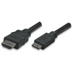 TECHLY HDMI Csatlakozókábel [1x HDMI dugó - 1x HDMI dugó, C mini] 1.80 m Fekete