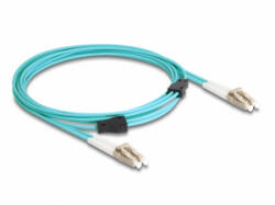 Delock Optikai kábel fém megerősítéssel LC Duplex - LC Duplex Multi-mód OM3 2 m (87908)