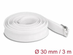 Delock Befont karmantyú zipzáras szorítóval hőállóság egészen 3 m x 30 mm-es fehér (20834) - aqua