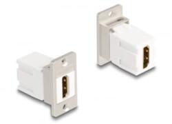 Delock Panel tartó Keystone modul HDMI anya - anya 8K 60 Hz kúpos (67166) (67166) - aqua