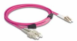 Delock Optikai kábel fém megerősítéssel LC Duplex - SC Duplex Multi-mód OM4 3 m (87918) (87918)