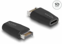 Delock Adapter USB 3.2 kulcs A apa -USB Type-C anya fekete (66059) - aqua