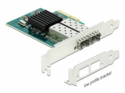 Delock PCI Express x4 kártya - 2 x SFP bővítőhely Gigabit LAN (90480) - aqua