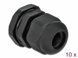 Delock PG13, 5 tömszelence 10 db. fekete (60198) (60198)