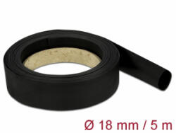 Delock Fekete zsugorcső 5 m x 18 mm (18941) (18941)
