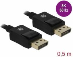Delock Koaxiális DisplayPort kábel 8K 60 Hz 0, 5 m (85299) (85299) - aqua