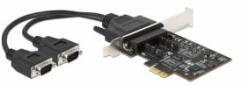 Delock PCI Express Kártya > 2 x RS-422/485 soros csatlakozó 15 kV ESD védelemmel (90048) (90048) - aqua