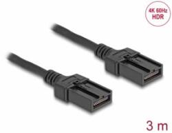 Delock HDMI önműködő kábel HDMI-E apa - HDMI-E apa kapcsolattal 3 m, 4K 60 Hz-s (87904) (87904) - aqua