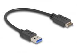 Delock USB 10 Gbps kábel E-típusú A kulcsos USB 20 tűs apa A-típusú USB apa 30 cm (85449)