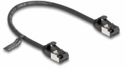 Delock RJ45 kábel apa - apa Cat. 8.1 flexibilis 0, 25 m fekete (80181) (80181)