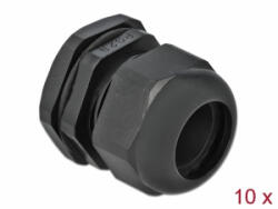 Delock PG29 tömszelence 10 db. fekete (60226)