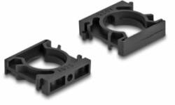Delock Kábel borító tartó záróklippel 18, 5 mm 8 db. fekete (60484)