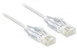 Delock kábel RJ45 Cat. 6 UTP vékony 0.5 m (83780) (83780) - aqua