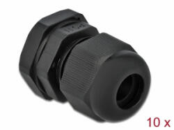 Delock PG11 tömszelence 10 db. fekete (60196) (60196)