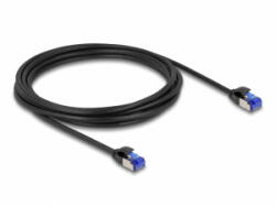 Delock RJ45 hálózati kábel Cat. 6A S/FTP vékony 3 m fekete (80229) (80229)
