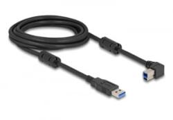 Delock USB 5 Gbps kábel A-típusú apa - B-típusú apa 90 balra hajlítva 3 m (81102) (81102)