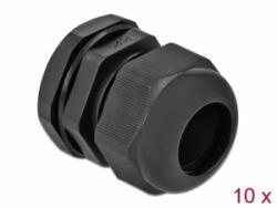 Delock PG25 tömszelence 10 db. fekete (60224)