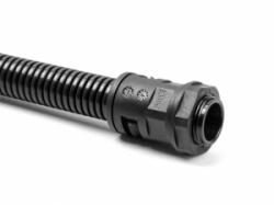 Delock Kábel védő borítás 2 m x 21, 2 mm PG16 vezeték csatlakozós készlet fekete (60465)
