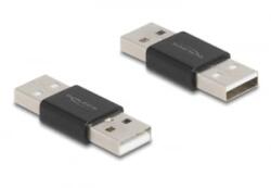 Delock A-típusú USB 2.0 fém adapter apa - apa (65108)