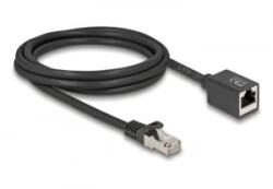 Delock Hálózat bővítő kábel RJ45 apa - RJ45 anya Cat. 6A S/FTP 2 m fekete (90309) (90309)