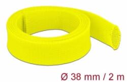 Delock Fonott kábelharisnya nyújtható 2 m x 38 mm sárga (20755) (20755)
