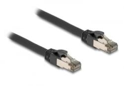 Delock RJ45 hálózati kábel Cat. 6A U/FTP ultrahajlékony belső fém borítással 2 m, fekete (80241) (80241)