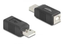 Delock USB 2.0 adapter A-típusú USB apa B-típusú USB anya (67202) (67202) - aqua