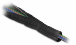 Delock Hőellenálló EMI Shielding fonott borítás tépőzáras rögzítővel, 1 m x 30 mm méretű, fekete (20843)