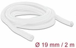 Delock Fonott kábelharisnya önzáródó 2 m x 19 mm fehér (20700) (20700)