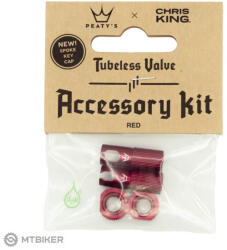 Peaty's Peatys x Chris King MK2 Tubeless Valve Service Kit, piros