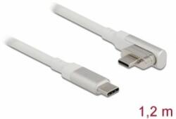 Delock Mágneses Thunderbolt 3 USB-C kábel 4K 60 Hz apa - apa hajlított 1, 20 m (86703) (86703)