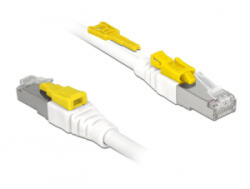 Delock Kábel 0, 5 m-es RJ45 Secure csatlakozós Cat. 6A (85330) - aqua