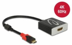 Delock Aktív USB Type-C - HDMI átalakító 4K 60 Hz (HDR) (65400) - aqua