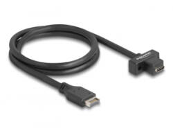 Delock USB 10 Gbps kábel E-típusú A kulcsos 20 tűs apa csatlakozó - USB Type-C anya rögzíthető csatlakozó, kábelhossz 70 cm (85776)