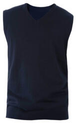 Kariban Férfi pulóver Kariban KA969 Men'S Sleeveless v-neck Jumper -S, Navy