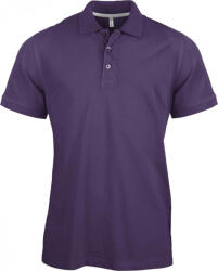 Kariban Férfi galléros póló Kariban KA241 Men'S Short-Sleeved polo Shirt -M, Purple